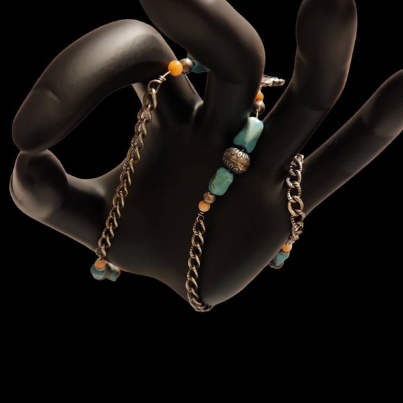 Carolyn Pollack Turquoise/Coral Necklace - Picture 5 of 15